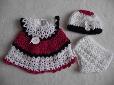 HANDGEHÄKELT 3-TEILIGES