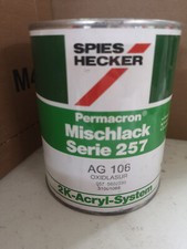 Spies Hecker Permacron Mischlack Serie 257  1 Liter Dose AG106 Oxidlasur