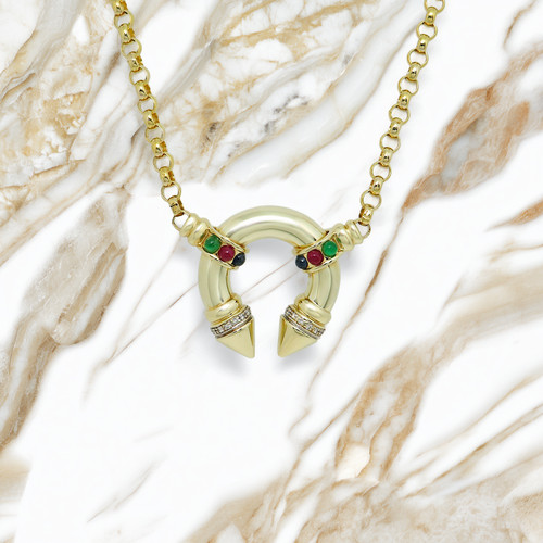 Kette collier mit 20ct - kette, 0,20ct