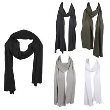 Build Your Brand Jersey Scarf Schal 40x 190cm Basic Uni Baumwolle Viskose leicht