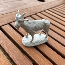 KPM Berlin Porzellan Tierfigur Ziegenbock weiß Ziege guter Zustand 