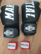 Kickboxhandschuhe Martial + Moncada Bandagen + Tasche Damen