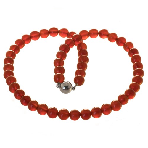 Karneol achat kette mit mm - achat,