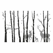 201 Wandtattoo Birkenstämme
