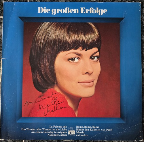 Mireille mathieu autogramm - mathieu,