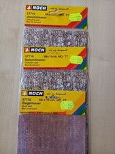 NOCH 57710 2x Dolomitmauer u. NOCH 57730 1x Ziegelmauer je 68x15 cm