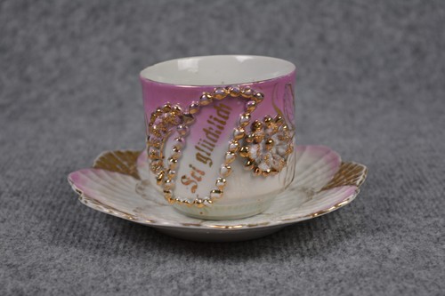 Antike porzellan stucktasse - porzellan,
