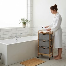 WENKO Wäschewagen Nori Bambus