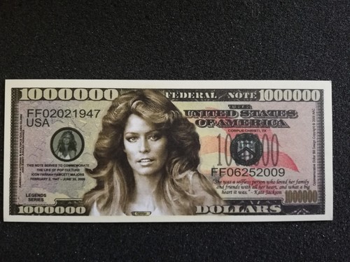 One million dollars farrah - million,