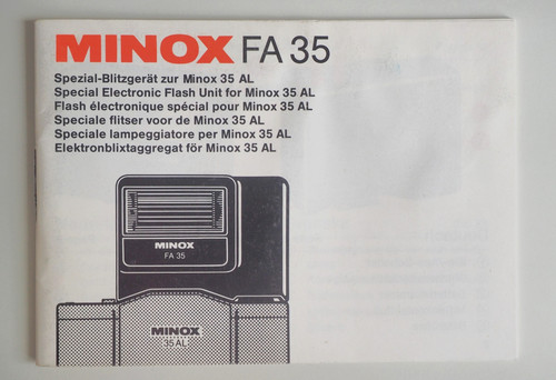 Minox bedienungsanleitung - minox, fa