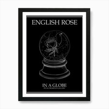 Englische Rose in einer Kugel