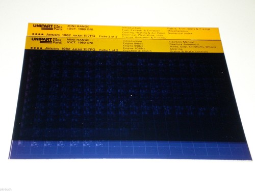 Microfich ersatzteilkatalog - microfich,