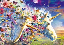 Puzzle Unicorn and Butterfly