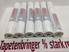 Vliestapete rasch 6x 546606 (6Rollen) Blättermuster Cremeweiß Grau Wohnzimmer