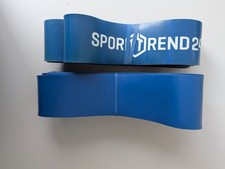 2 x Fitnessband Widerstandsband Gummiband blau | B-Ware siehe Beschreibung (119)