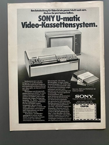 Sony matic - sony, u-matic