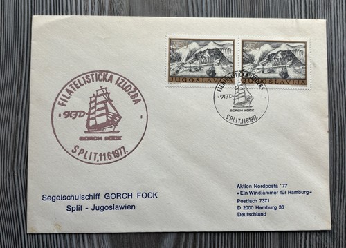 Brief segelschulschiff gorch - segelschulschiff,
