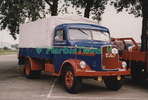 Originalphoto lkw man oldtimer - man,