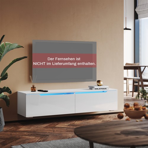 Lowboard schrank mit led - tv,