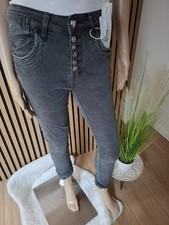 ❤️ Jewelly BAGGY Boyfriend Jeans Hose in Grau XS - XL JW2565-5