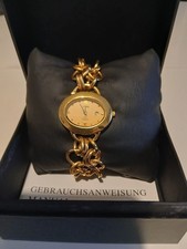 ARMBANDUHR VON P R G - LUV . KUSH COLLECTION - 18 K GOLD ELECTRO PLATED - DATUM.