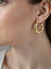 Edle Creolen 585 Gelbgold 14