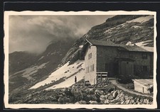 Ansichtskarte V. Schmidt-Zabierowhütte, Berghütte am Loferer Steinberg 1928 