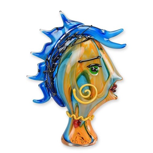 Glasfigur frauenkopf - glasfigur, im