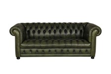 Sofa Chesterfield 3-Sitzer Couch Clyde Deluxe Ledersofa Salottini UVP*3.990,- €