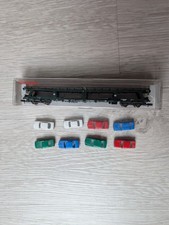 Fleischmann Autowagon Spur N mit 8 Autos Top Zustand in OVP