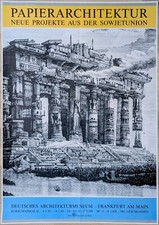 Poster Plakat - Sowjetkunst - Architektur - Architekturmuseum - Frankfurt a. M.