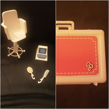 ⛱Vintage Barbie Day to Night 1984 ⛱  Büro Schlafzimmer  ⛱  Stuhl Computer Koffer