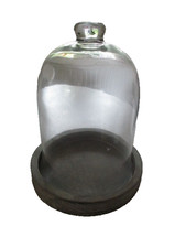 Glaskuppel Glasdom Glashaube Glassturz Glasglocke  Höhe 24 cm Durchmesser 12 cm