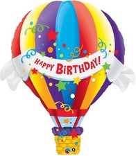 Happy Birthday Heißluftballon Folienballon 107cm 42 Inch