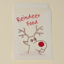 Rentierfutter x 30 leere Pergamin Umschlag Beutel Zum Selbermachen Befüllen Heiligabend
