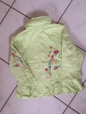 Whoopi Übergangsjacke Leichte Jacke Fasan bestickt Tiere Volant Kapuze Gr.104