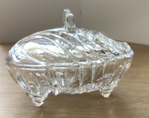 Vintage kristallglasschale mit - vintage,