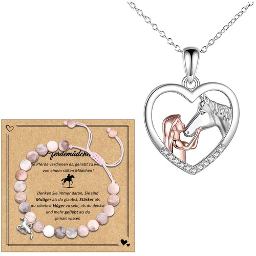 Pferde schmuck set mädchen - set,