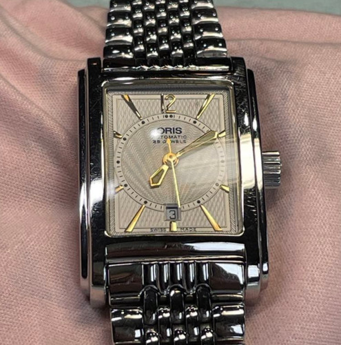 Oris rectangular date 7474 - oris,