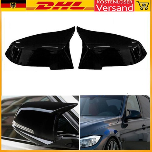 Glanz schwarz spiegelkappen - 2x,