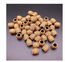 Holzperlen Bastelholz Großloch Holzolive - Dunkel Braun 1 cm