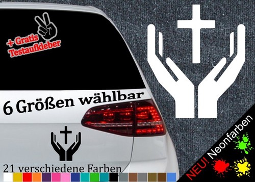Hände mit kreuz aufkleber - hände,