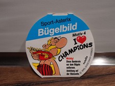 Bügelbild Asterix Nutella Ferrero Motiv 4  I Love Champions Hanuta Duplo rar
