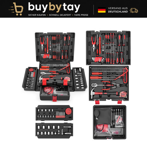 Werkzeugkoffer gefüllt 132tlg - werkzeugkoffer,