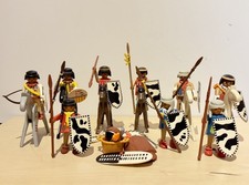 Playmobil Indianer Western 9 Figuren 6 Pferde Speere Schilde Zubehör