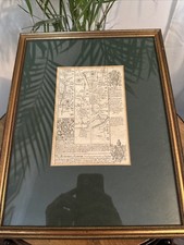 Antike Straßenkarte Oxford