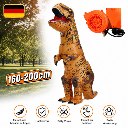 Dino kostüm rex - dino, 2m