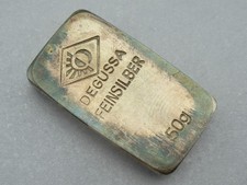 Silberbarren 50 Gramm Degussa