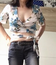 sexy Bluse von En Creme Gr. 38