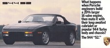 PORSCHE 944 S2 Vorteile Prospekt Brochure mit Röntgenblick 1989 USA 1